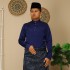 (NEW) BAJU MELAYU CEKAK MUSANG SLIMFIT ITALIAN FABIO BY JAKEL-14 NAVY BLUE