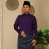 (NEW) BAJU MELAYU CEKAK MUSANG SLIMFIT ITALIAN FABIO BY JAKEL-81 DARK PURPLE