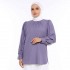 (NEW) BLOUSE PLAIN DAHLIA BY JAKEL-PEWTER GREY