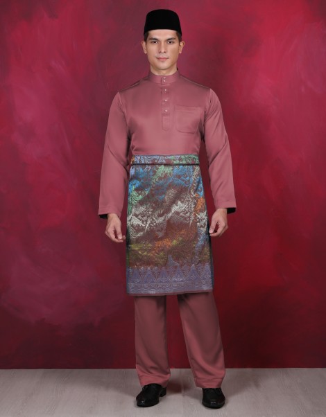 Baju Melayu Jakel Pink Belacan