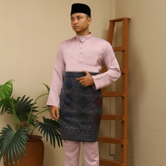 2025 BAJU MELAYU C/M REGULAR FIT ITALIAN MARTINEZ BY JAKEL-18 - DUSTY PINK