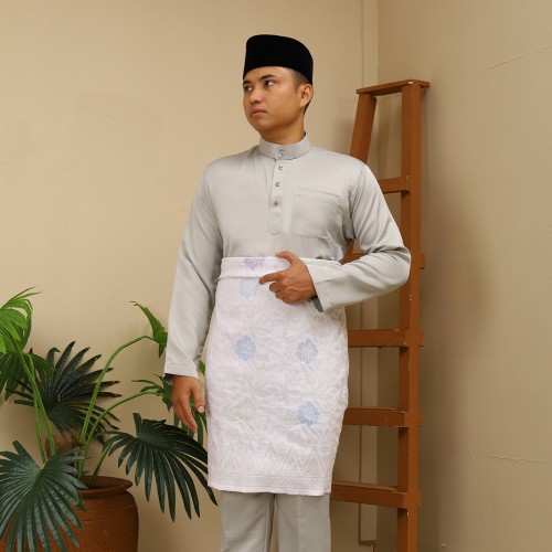 2025 BAJU MELAYU C/M REGULAR FIT ITALIAN MARTINEZ BY JAKEL-19 - GREY