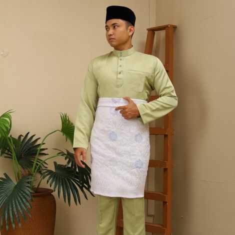 2025 BAJU MELAYU C/M REGULAR FIT ITALIAN MARTINEZ BY JAKEL-14 - PISTACHIO GREEN