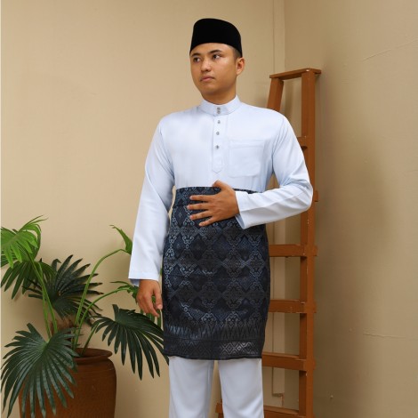 2025 BAJU MELAYU C/M REGULAR FIT ITALIAN MARTINEZ BY JAKEL-04 - ARTIC BLUE