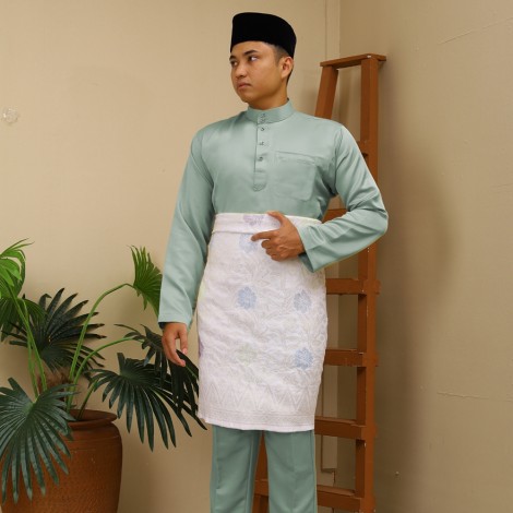 2025 BAJU MELAYU C/M REGULAR FIT ITALIAN MARTINEZ IN 03 LIGHT MINT GREEN