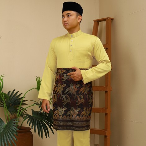 2025 BAJU MELAYU C/M REGULAR FIT ITALIAN MARTINEZ IN 12 YELLOW