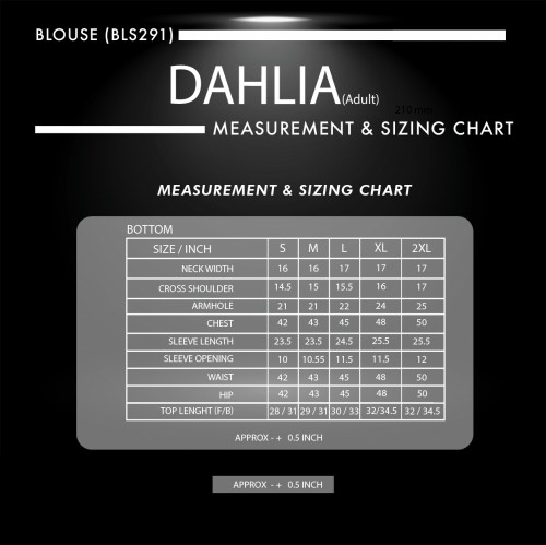 (NEW) BLOUSE PLAIN DAHLIA BY JAKEL-BLACK