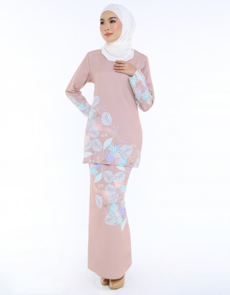 BAJU KURUNG MDN ZANITHA IN DUSTY PEACH