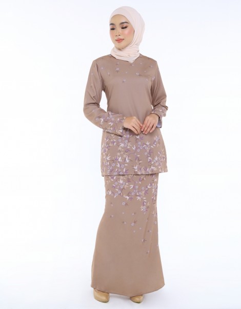 BAJU KURUNG MDN WARESHA IN LIGHT BROWN