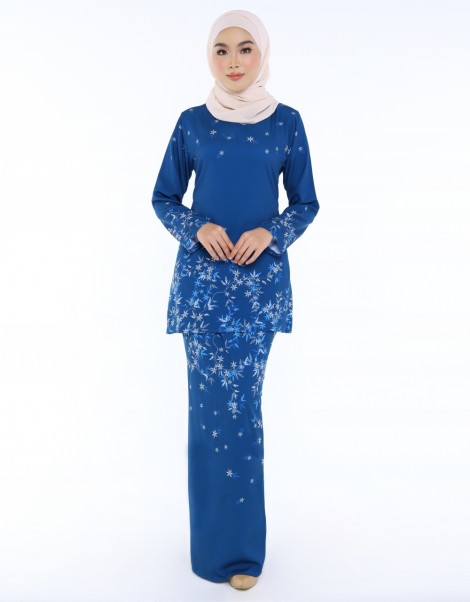 BAJU KURUNG MDN WARESHA IN PRUSSIAN BLUE