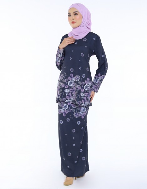 BAJU KURUNG MDN MUFEEDA IN DARK GREY