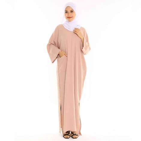 JUBAH POCKET FAMIZA BY JAKEL IN NUDE