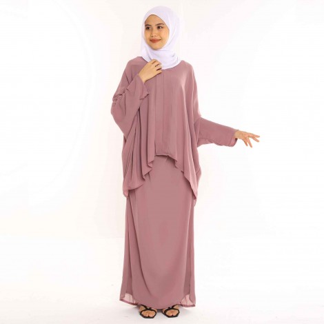 KEBAYA PLAIN ALIN IN ROSY PURPLE