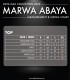 MARWA ABAYA IN BLACK/BROWN
