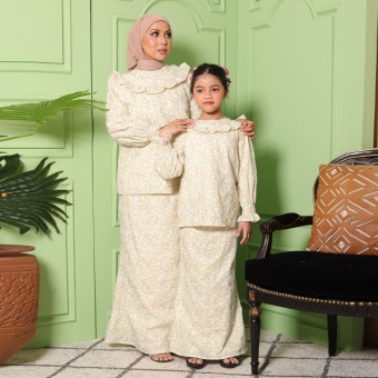 BAJU KURUNG MODERN ZALFIERA MOM IN 03 YELLOW