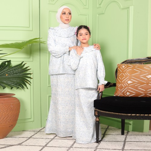 BAJU KURUNG MODERN ZALFIERA MOM IN 04 BLUE