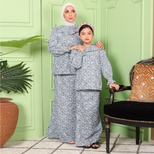 BAJU KURUNG MODERN ZALFIERA MOM IN 05 NAVY BLUE