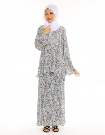 KURUNG MDN PLEATED NADIYA IN 07 SAGE GREEN