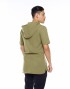 KURTA SALEEM STICHING HOODIE SHORT SLEEVE IN 40 OLIVE