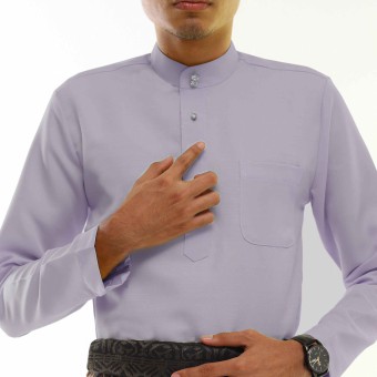 BAJU MELAYU SLIMFIT ITALIAN DOBBY BY JAKEL IN 04 MAUVE